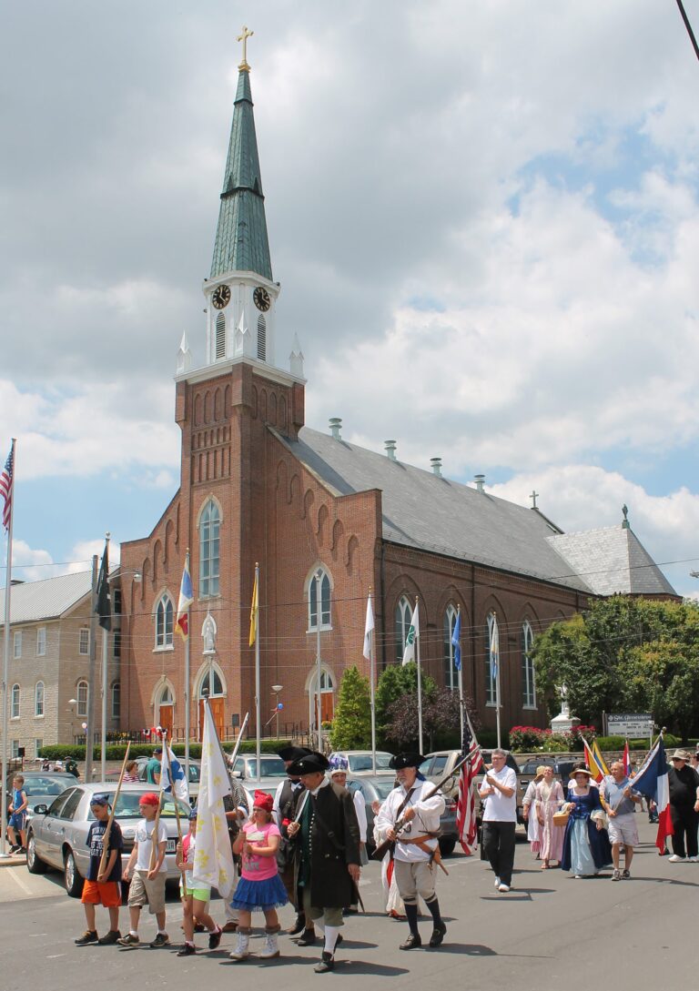 Church and parade scaled 1 768x1089